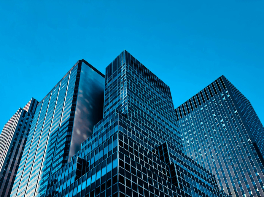 low angle view high rise buildings